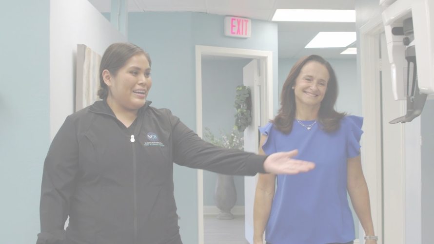 Dallas dental team members in office