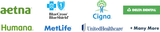 Collage of dental insurance logos