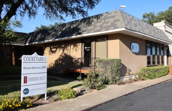 Outside view of Dallas Texas dental office building