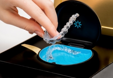 Woman with Invisalign