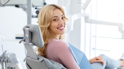 a relaxed dental patient