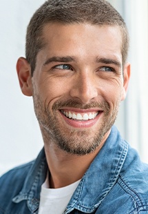 Smiling man after cosmetic dentistry