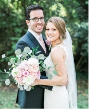 Doctor Barnett and her husband on their wedding day