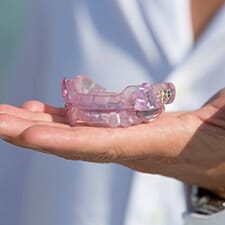 oral appliance in hand